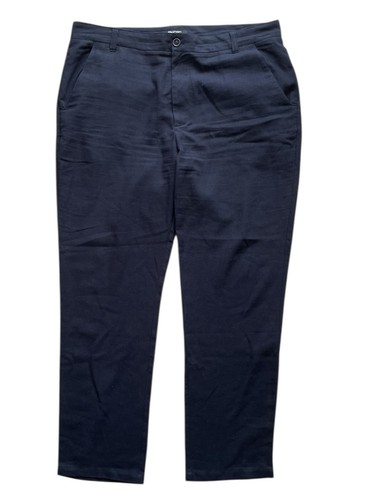 Pantalone Rohan Maroc W40 L30 lino uomo blu navy leggero passeggio escursionismo