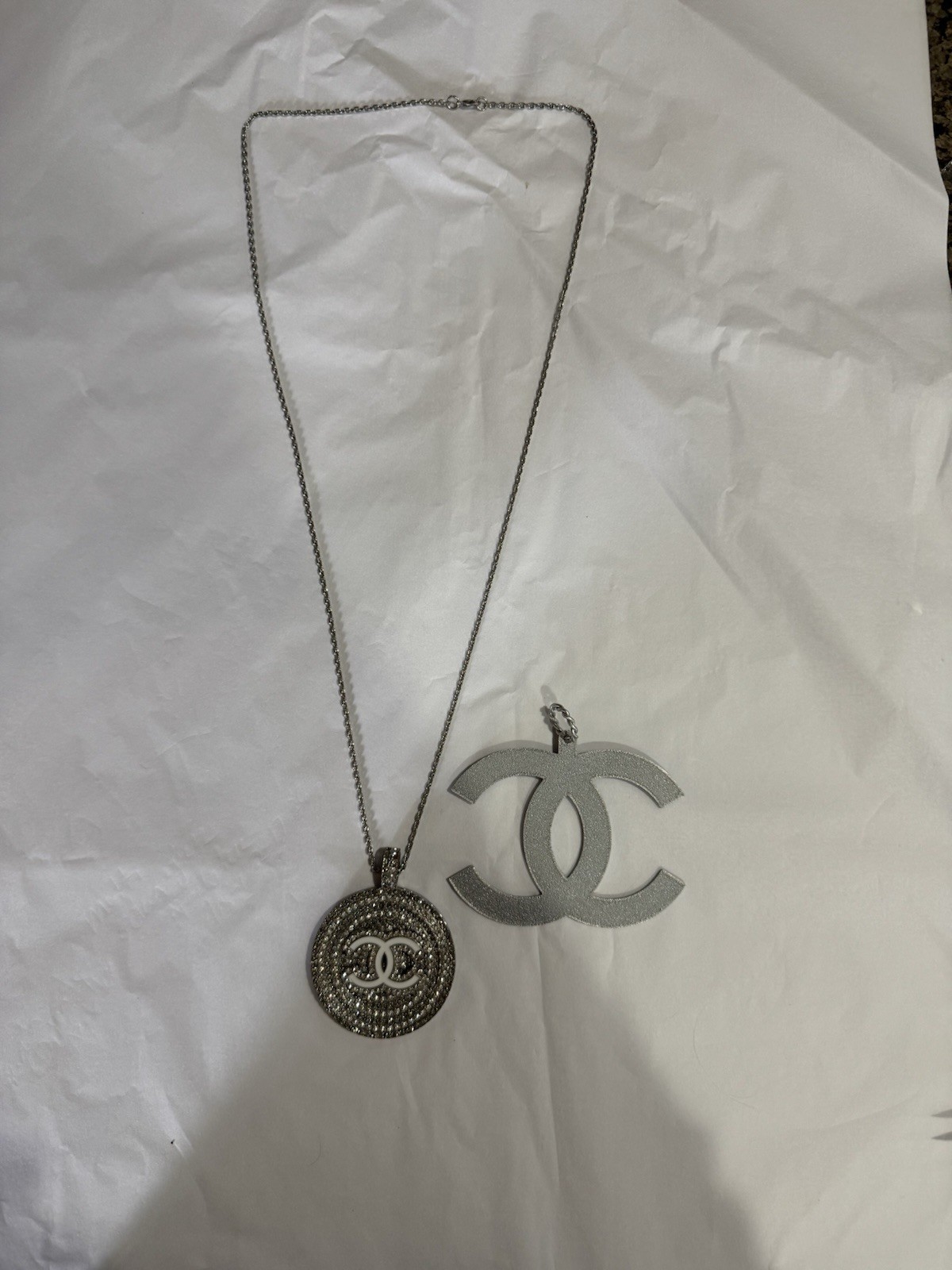 Convertible Statement Necklace Set Extra Large Pe… - image 8