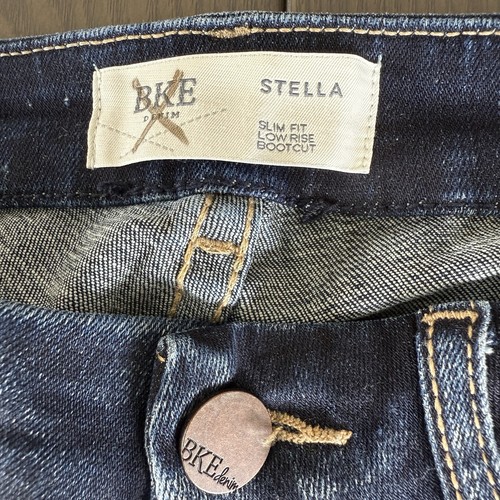 BKE Buckle Jeans Stella Slim Fit Bootcut Womens 27x32 Blue Stretch Premium Denim - Picture 8 of 13