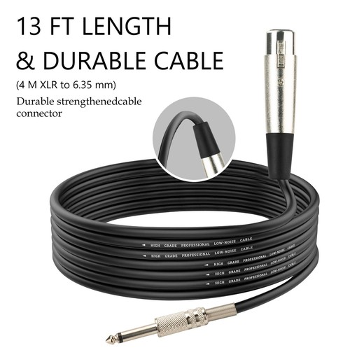Dynamic Vocal Microphone for Karaoke Speaker,Wired Handheld Mic with On and O... - Picture 4 of 8