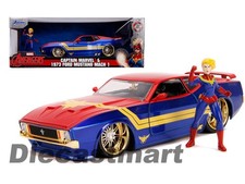 Jada 1:24 Hollywood Rides 1973 Ford Mustang Mach 1 & Captain Marvel 31193 Model