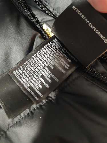 North Face Puffer Jacket Unisex Large Black Reversible Sherpa 14/16 Parka Youth - Picture 15 of 21
