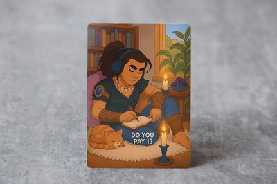 Rhystic LOFI music for Study | MTG Satirical Fan Art