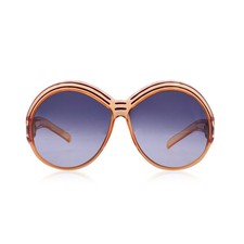 Authentic Christian Dior Vintage Orange Red Mod. 2040 Oversize Sunglasses 130 mm