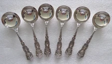 1894 Gorham Sterling Imperial Chrysanthemum 4 7/8" Bouillon Soup Spoon, 24.2g