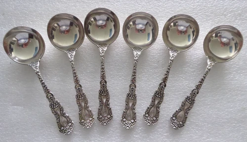 1894 Gorham Sterling Imperial Chrysanthemum 4 7/8" Bouillon Soup Spoon, 24.2g