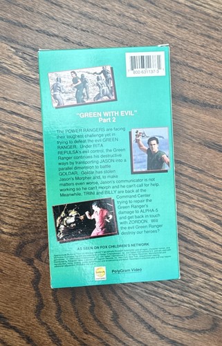 Mighty Morphin Power Rangers: Green Ranger Mini-Series Part 2 (VHS 1994) - Picture 2 of 2