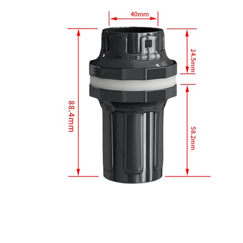 PVC Drain Pipe Fitting Drainage Tube for BulkHead Aquariums Fish Tank 20mm-50mm - Picture 42 of 51