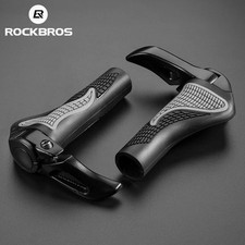 ROCKBROS MTB Bike Lock-on Handlebar Grips Rubber  Aluminum Barend with 3 Colors