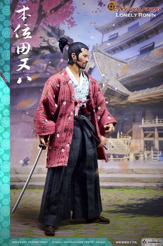 Figura de acción Wolf King Lonely Ronin 本位田又八 samurai japonés 1:6 [WK-89017] - Imagen 9 de 14