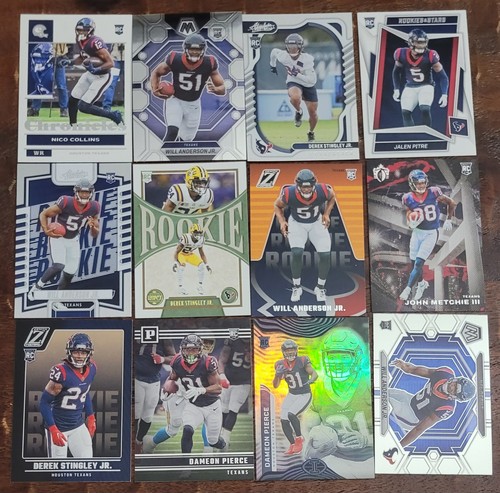 NFL Houston Texans 80 Card Lot #d, Prizms, RC's, Inserts - Stroud Dell Watson - Bild 6 von 7