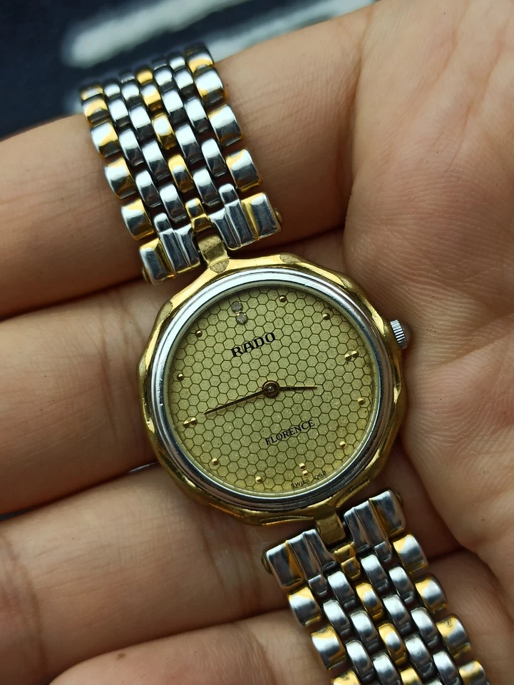 Классические часы Rado золотой циферблат швейцарский оригинальный 1972 роскошь Flornce классическая модель - Изображение 3 из 4