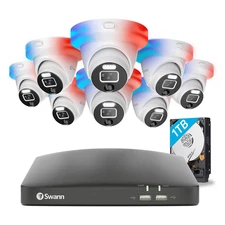 Swann Home 8 Camera 8 Channel 1080p FHD DVR 1TB Security System SODVK-846808DE