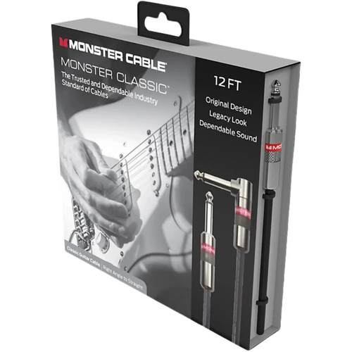 Monster Prolink Classic 12′ Right Angle to Straight Instrument Cable - Picture 7 of 13