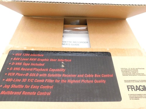 Neu Open Box Mitsubishi HS-HD2000U High Definition Digital Videorecorder S-VHS HiFi NOS - Bild 9 von 13