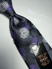 NWT VERSE 9 MULTI COLOR GEOMETRIC STYLE PRINT SILK DESIGNS NECK TIE & HANKY