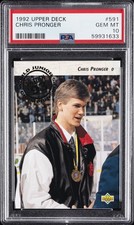 1992 UD #591 CHRIS PRONGER PSA 10