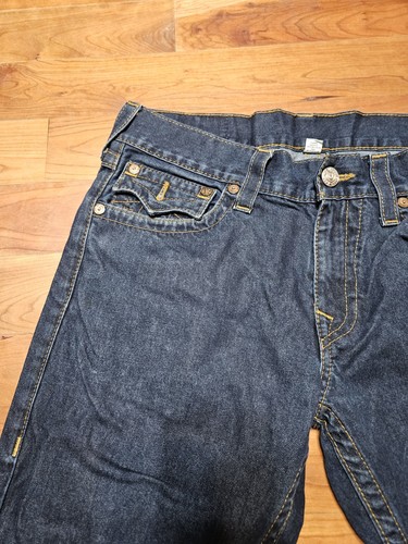 True Religion Herren Jeans Straight Leg Blau Größe 33 - Bild 5 von 22