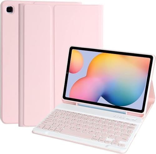 Keyboard Case for Samsung Galaxy Tab for Galaxy Tab S6 Lite 2024/2022/2020 Pink - Bild 2 von 7