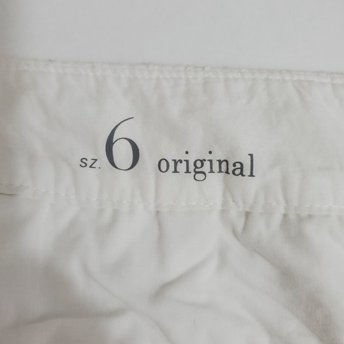 Pantalones Cortos Ann Taylor LOFT Talla 6 100% Algodón Patrón de Ojales Blanco Crujiente Preppy - Imagen 5 de 7