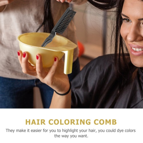 Juego de 3 peines de cepillo para cejas para colorear el cabello suministro de salón resaltar - Imagen 5 de 12