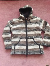 Strickjacke, 100% Schurwolle, made in Nepal, gefüttert, Wolljacke, Neu, Gr. XL