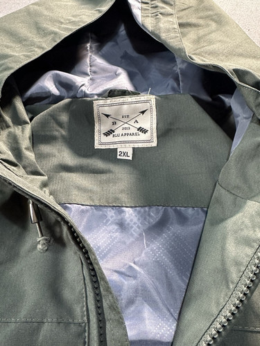 Blu Apparel Green Waterproof Rain coat Jacket - Size XXL **last one*** BNWT - Picture 4 of 10