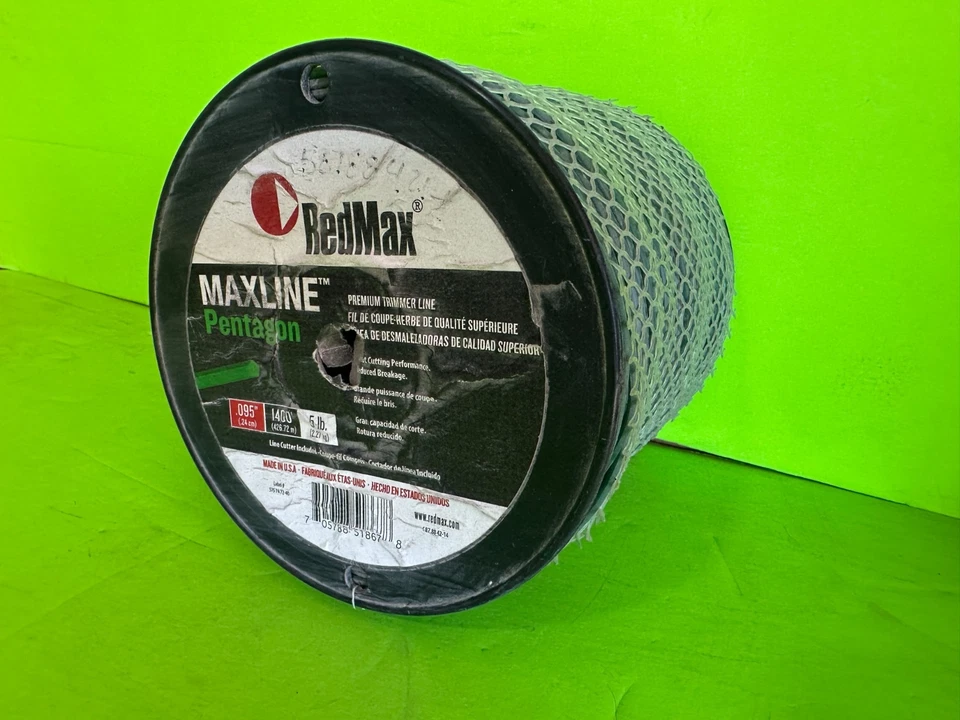 RedMax MaxLine Pentagon .095″ Trimmer Line – 5 lb (≈ 1,400 ft) OEM 587884214 - Image 2 of 3