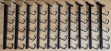 Lot of 10 Black Slatwall J Hooks Waterfall Retail Display Peg Hooks