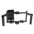 CAMVATE Caméra 7" Moniteur Cage Rig avec Double Poignée Fromage et Répartiteur Alimentation