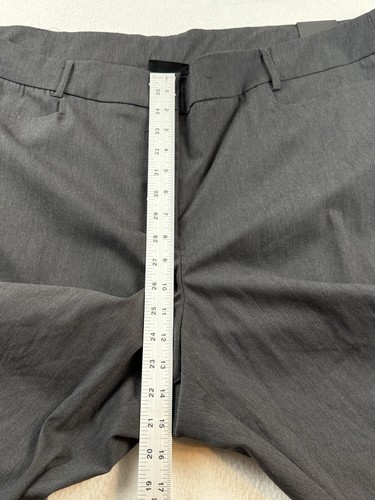 Lane Bryant THE MADISON Plus Size 28 Long Gray Straight Leg Trousers NWT - 第 10/15 張圖片