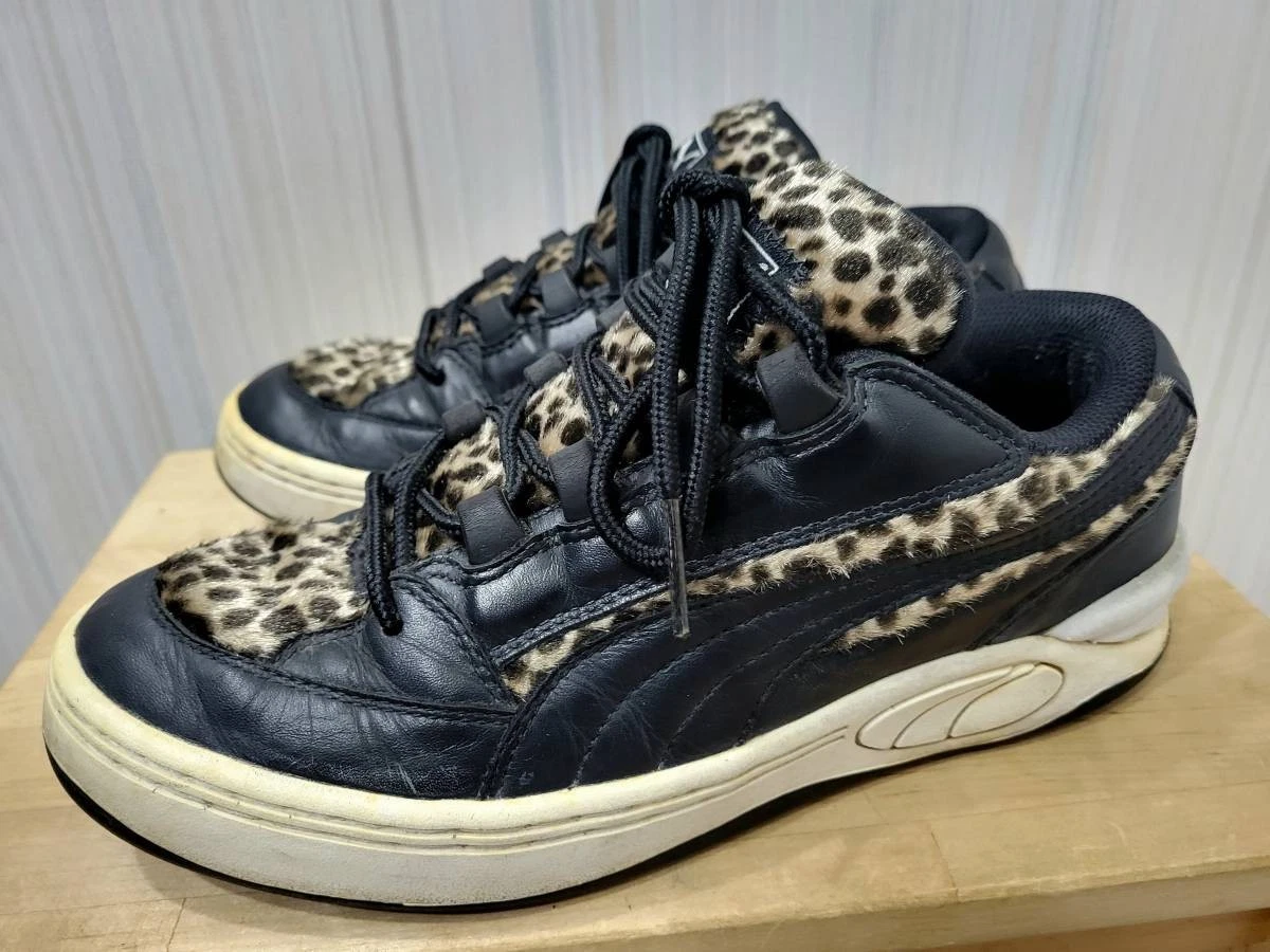 Sneaker Puma Remo Spot colore bianco nero vintage anni 00 senza scatola uomo us8