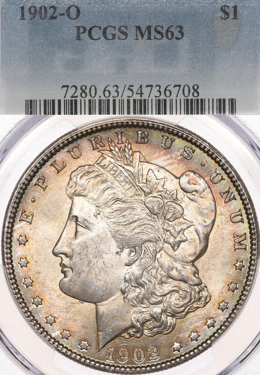 MS 63 Graded 1902 Year Morgan US Dollars (1878-1921) for sale | eBay