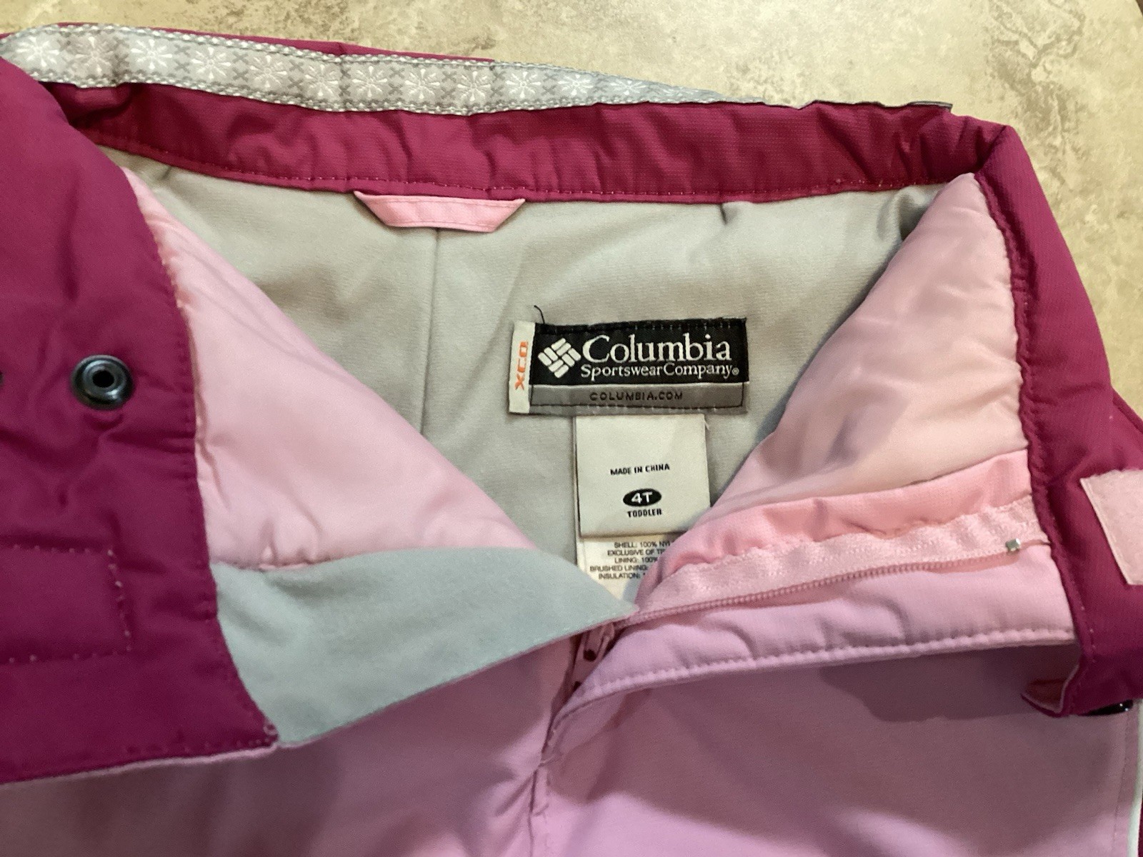 COLUMBIA Pink SNOW SKI Insulated PANTS ~ Girls 4T thumbnail 5