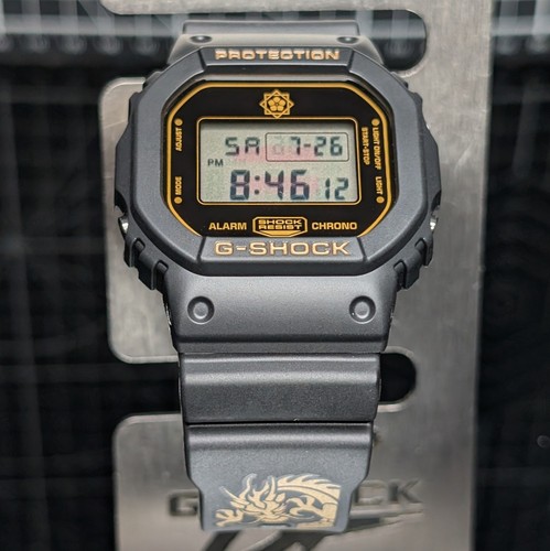 Casio G-Shock DW-5600 Limited Ryoma Sakomoto Square Black Gold DW-5600VTRYO-1T - Picture 7 of 12