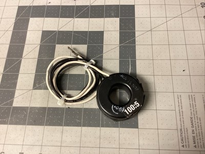 CURRENT TRANSFORMER. 100:5 A, 50-400HZ, 600V, CLASS 10KV BIL (LPW119U)