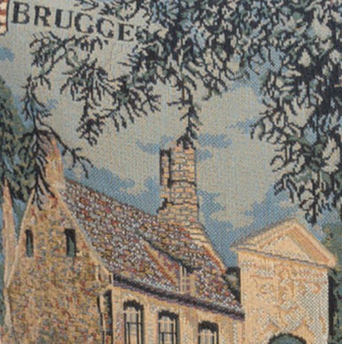 Beuguinage European Cushion Cover Belgian Tapestry Home Decor Pillow 18x18 - Picture 7 of 11
