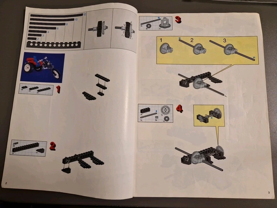 Lego Bauanleitung 8857 Technic Street Chopper Instruction - Bild 2 von 4