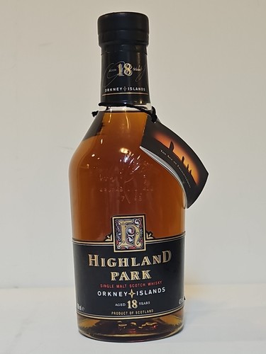 HIGHLAND PARK Whisky 18 Years ALTE ABFÜLLUNG 70cl 43% SUNSET LABEL DUMPY BOTTLE - Bild 2 von 20