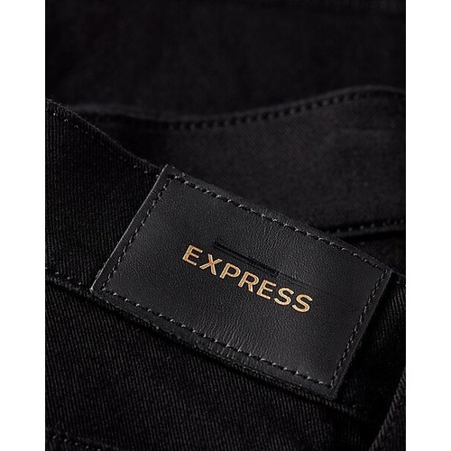 Express Super High Waisted Black Mom Jeans 4 - Picture 6 of 7