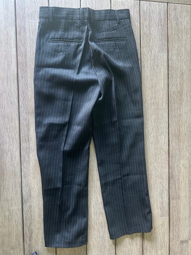 ANDREW FEZZA 5Pc Boy's Suit Black Pinstripe Sz 12R ~ Shirt, Pants, Vest & Ties - Picture 12 of 15
