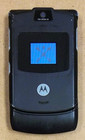 Motorola Razr / Razor V3 - Black and Silver ( At&T ) Cellular Flip Phone