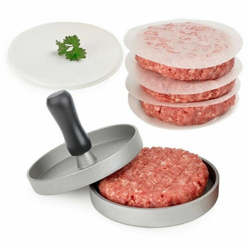Pressa per hamburger in alluminio griglia per carne imbottita antiaderente strumento per produttore di hamburger Patty - Foto 2 di 11