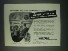 1946 Victor Animatophone Projector Ad - Greatest Film Protection
