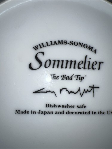 SET OF 4 WILLIAMS SONOMA GUY BUFFET SOMMELIER WAITER SALAD PLATES 7 7/8" D - Picture 9 of 9