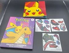 Pokémon McDonalds 2025 Pikachu & Dragonite Activity Pack #1 NO Cards