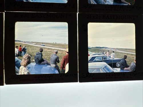 Lot of 9 1965 Wilmot Hills Raceway Medium Format Slide Photo Auto Racing Vintage - Picture 5 of 9