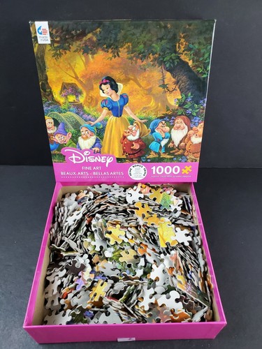 Ceaco Disney Fine Art Snow White 7 Dwarves Among Friends Puzzle 1000 Complete - Picture 5 of 11