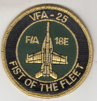 Vfa 25 Fist Of The Fleet F A 18e Shoulder Patch Ebay
