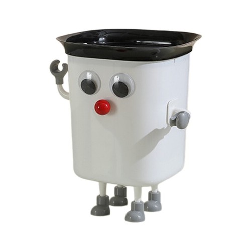 Plastic Compost Bin Large Capacity Trash Can with Feet Handle Trash Bin Funny - Picture 10 of 10